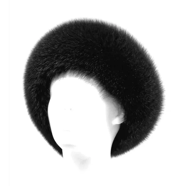 beanies for stylish outdoor wear-  Mitchie's Matchings Women's Fox Fur Headband