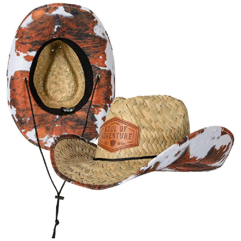 beanies with adjustable fit-  Cowboy Straw Hat | Rodeo Champ