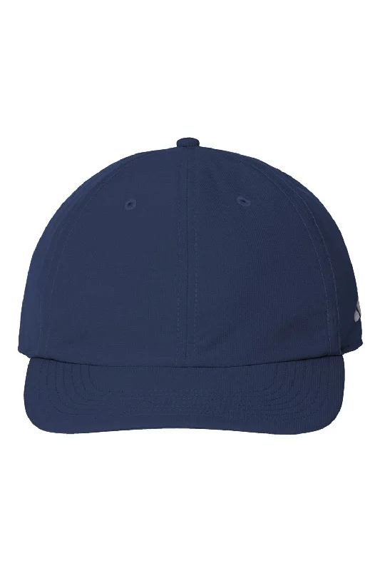 Men's hats for winter protection-mens hats with vibrant colors-Adidas Mens Sustainable Performance Moisture Wicking Snapback Hat - Collegiate Navy Blue