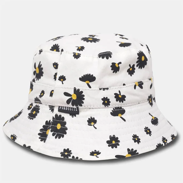 Bucket hats for travel-ready summer fashion-Women Cotton Bucket Hats BT895