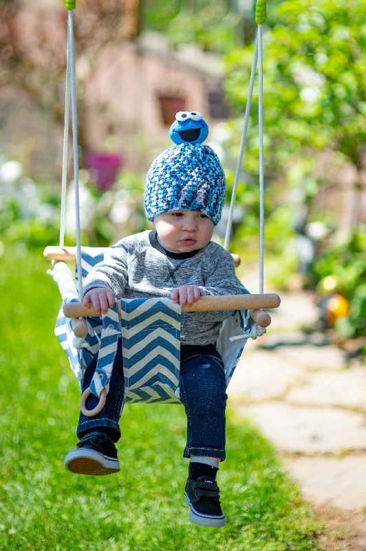 beanies for beach vacations-  Crochet Cookie Monster Hat