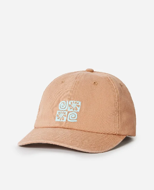 beanies for early morning runs-  Rip Curl Celestial Sun 6 Panel Hat-Light Brown