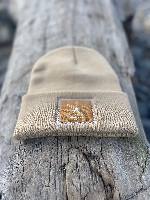 beanies for stylish outdoor looks-  Driftwood AK Starfish Co. Patch Beanie 38.00