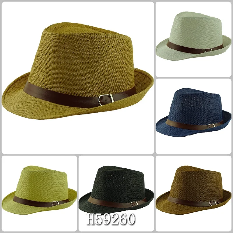 beanies for sports-  Wholesale Summer Sun Straw Fedora Hats H59260