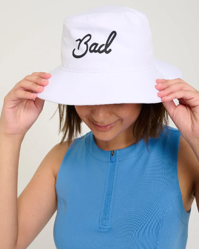 Bucket hats for stylish summer vacations-Bad Script Bucket Hat