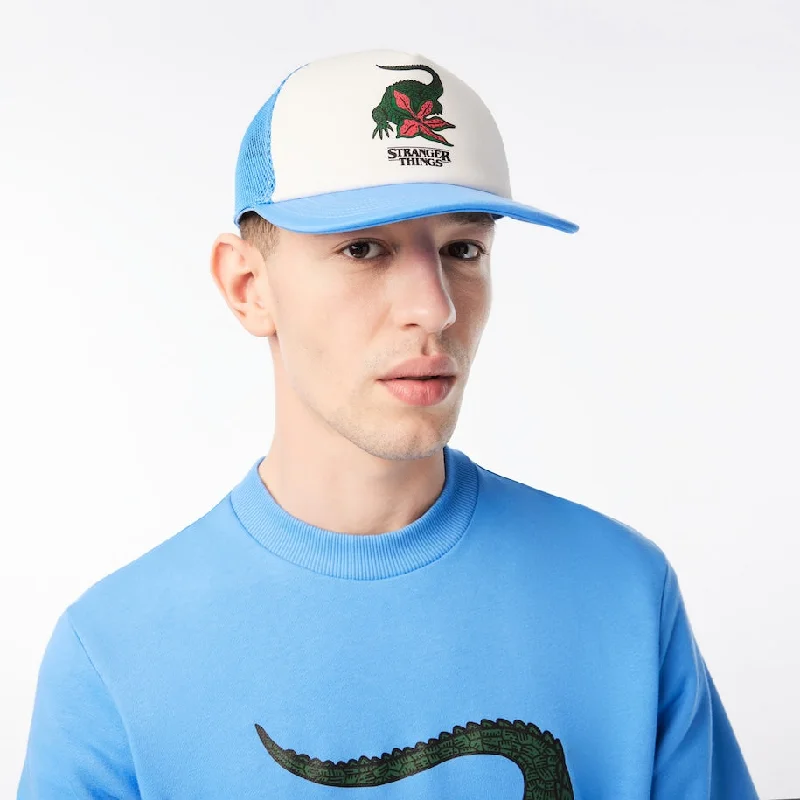 beanies for trips to the mountains-  Lacoste x Netflix Men's Stranger Things Cap