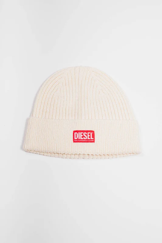 beanies with comfy lining-  Diesel K-Coder-H 2x2 White