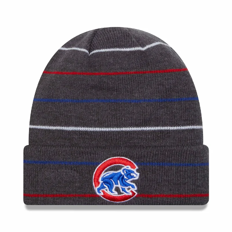 beanies for cold climates-  Chicago Cubs Rowed Knit Hat