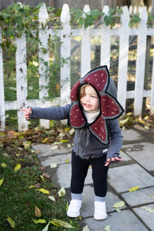 beanies for long walks in snow-  Crochet Kit - Stranger Things Demogorgon Hat