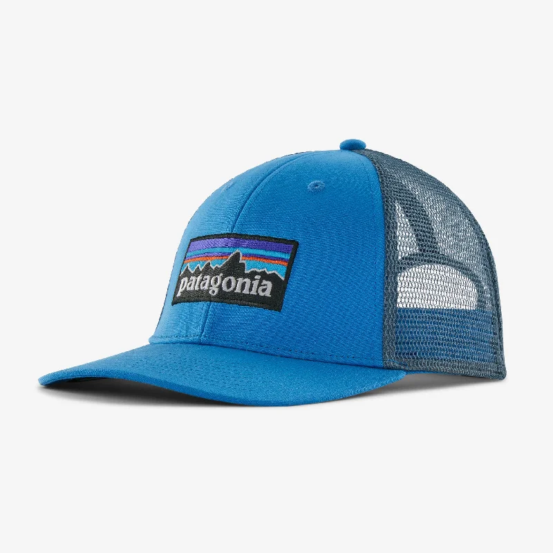 beanies with windproof design-  Patagonia P-6 Logo LoPro Trucker Hat-Vessel Blue