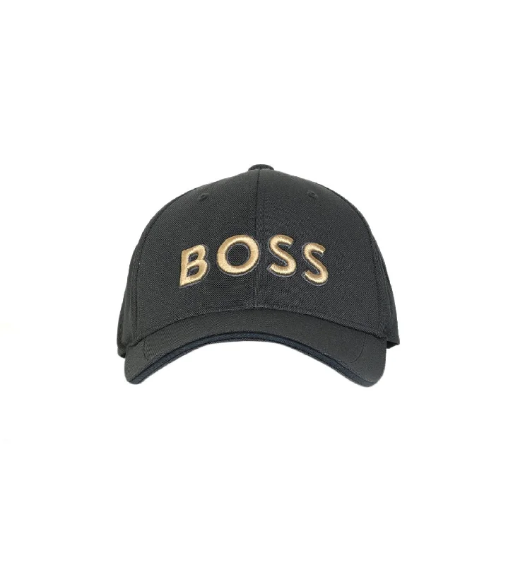 Baseball caps with leather accents-Hugo Boss Men's Baseball Cap, Charcoal