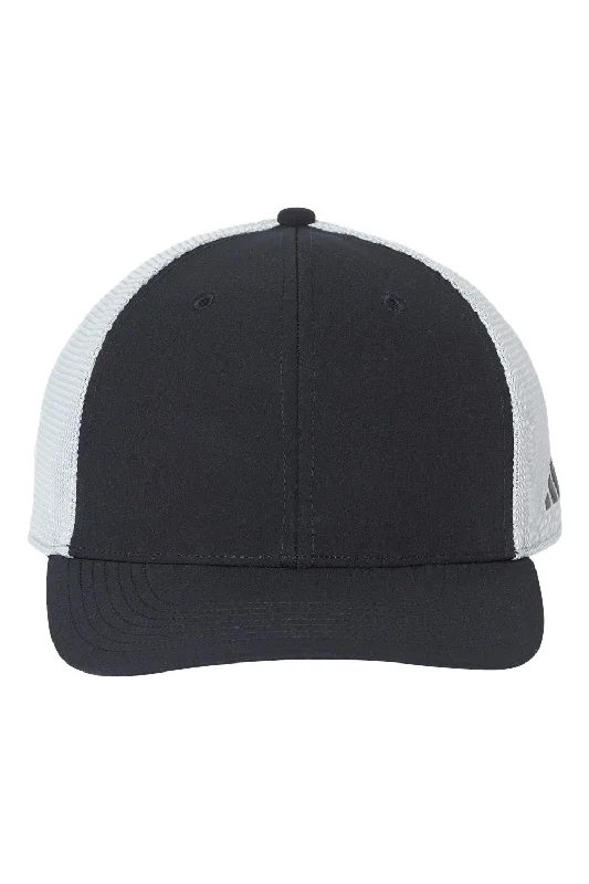 Men's hats for adventure wear-mens hats with exclusive style-Adidas Mens Sustainable Moisture Wicking Snapback Trucker Hat - Black