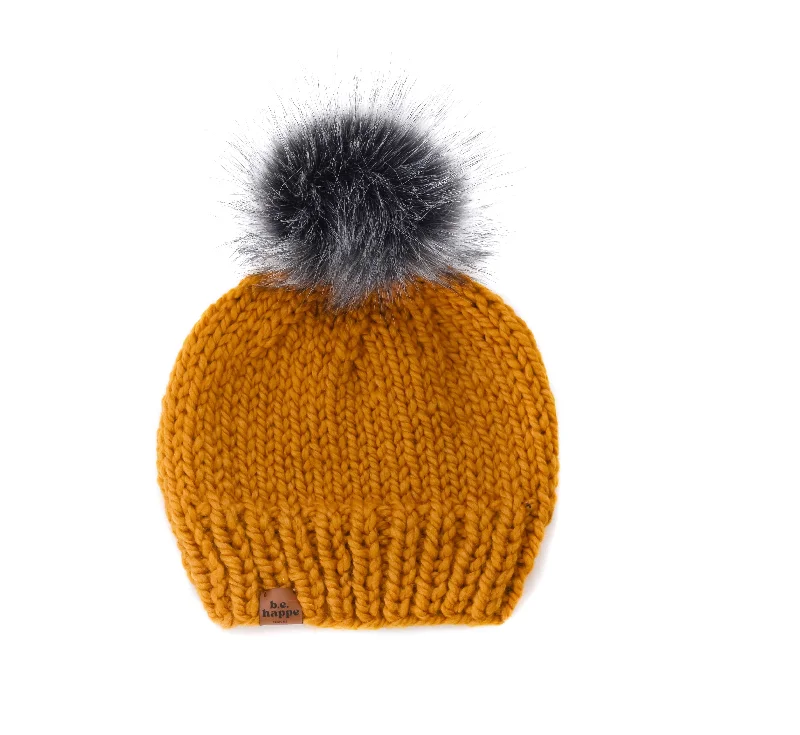 beanies for cozy outings-  Wholesale Solid Knit | Butterscotch