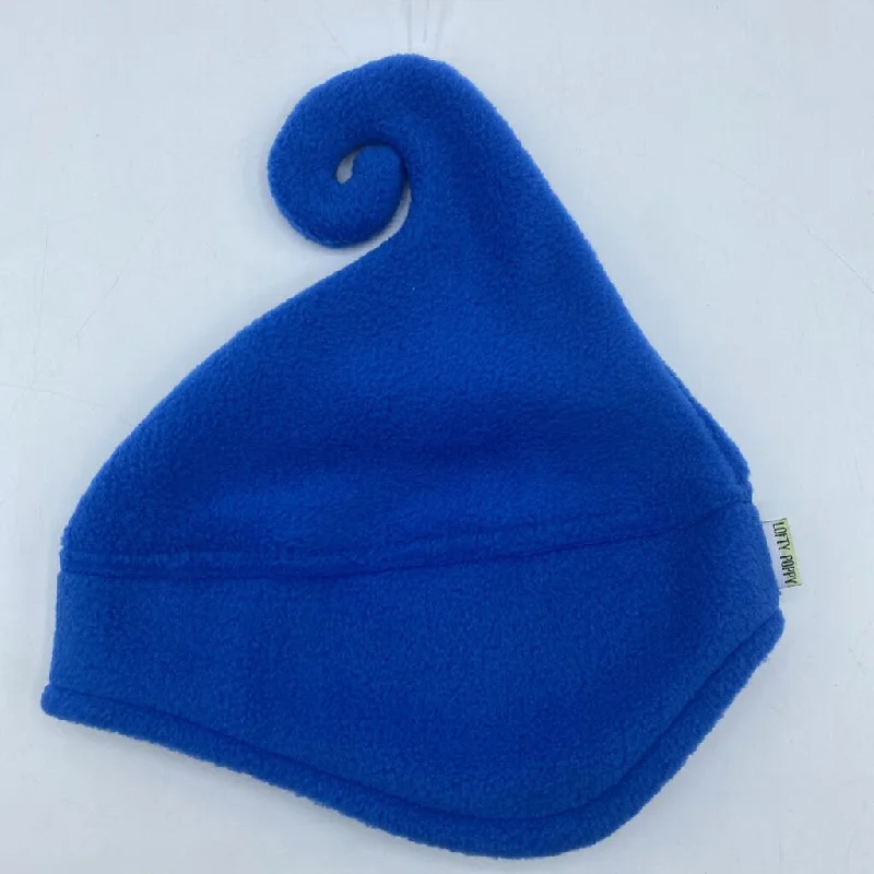 beanies with matching gloves-  Size S (6m-2T): Lofty Poppy Locally Made BLUE Fleece Hat - NEW