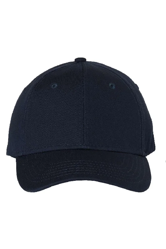 Men's hats for winter sports activities-mens hats designed to impress-Valucap Mens Chino Adjustable Hat - Navy Blue