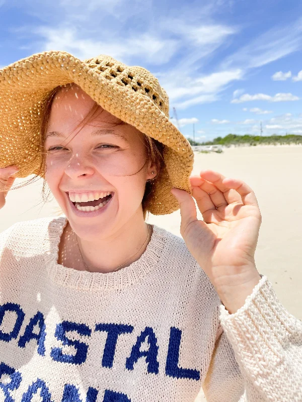 beanies for kids and babies-  Coastal Sun Hat (Crochet)