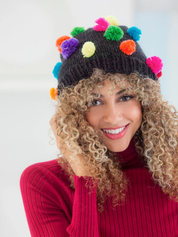 beanies for cold climates-  Pom Pom Knit Hat