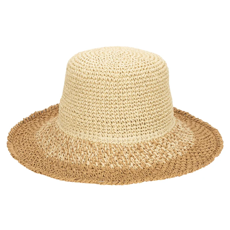 Trendy bucket hats for everyday wear-Women's Crochet Bucket Hat