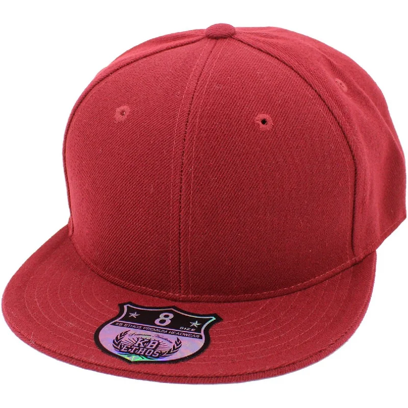 Baseball caps for an athletic look-Burgundy - Structured and Fitted Baseball Cap