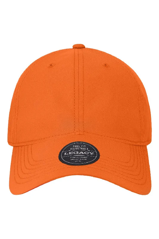 Men's hats for ski trip style-mens hats chic and trendy-Legacy Mens Cool Fit Moisture Wicking Adjustable Hat - Orange