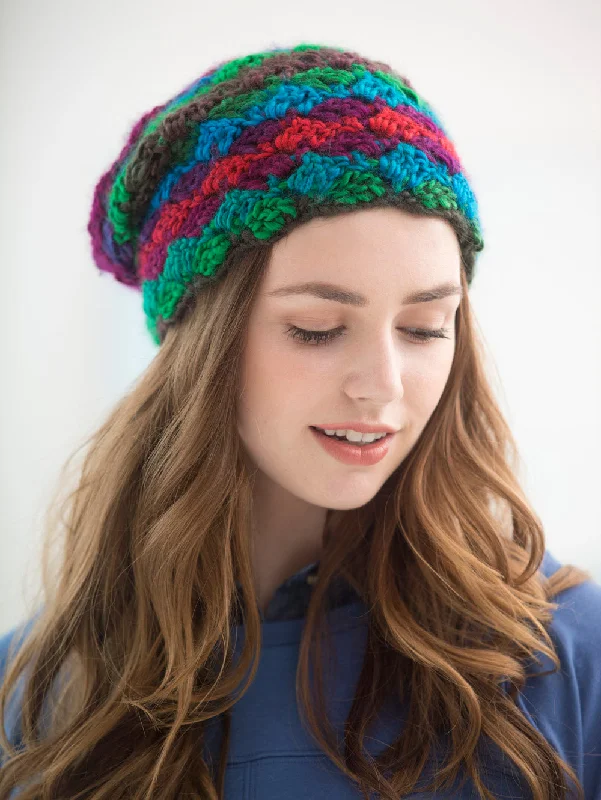 beanies for running errands-  Crosshatch Hat (Crochet)