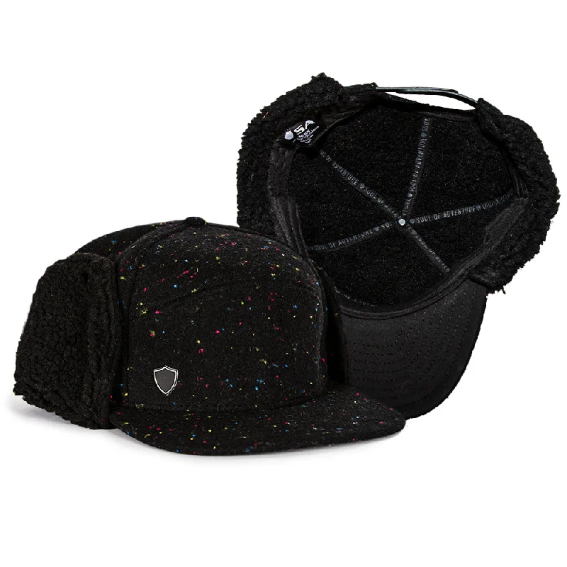 beanies for kids and babies-  Billed Trapper Hat | Multi-Color Speckle