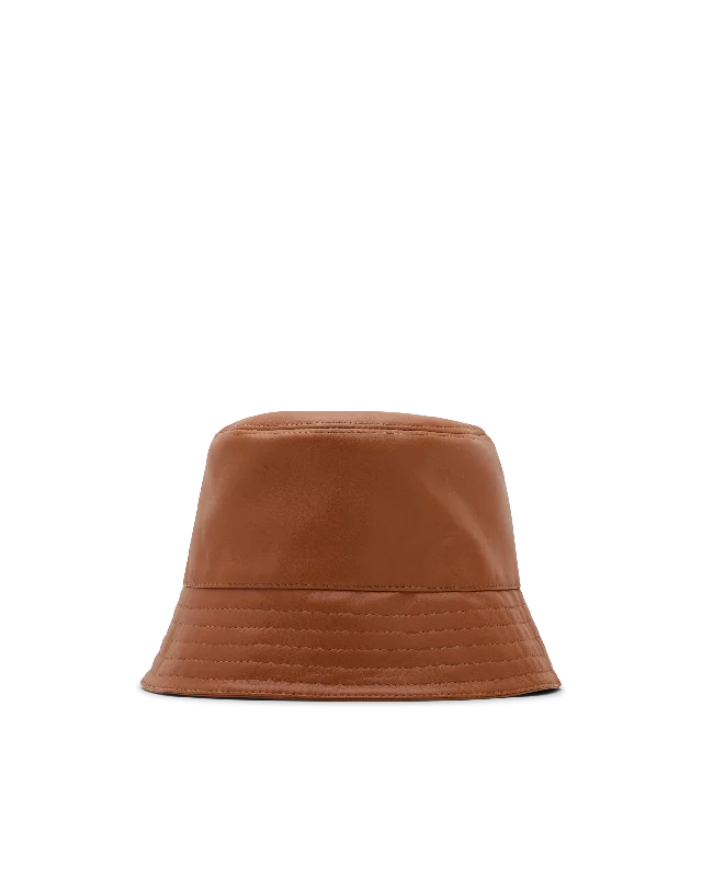 Bucket hats for a stylish poolside day-Logo Patch Bucket Hat