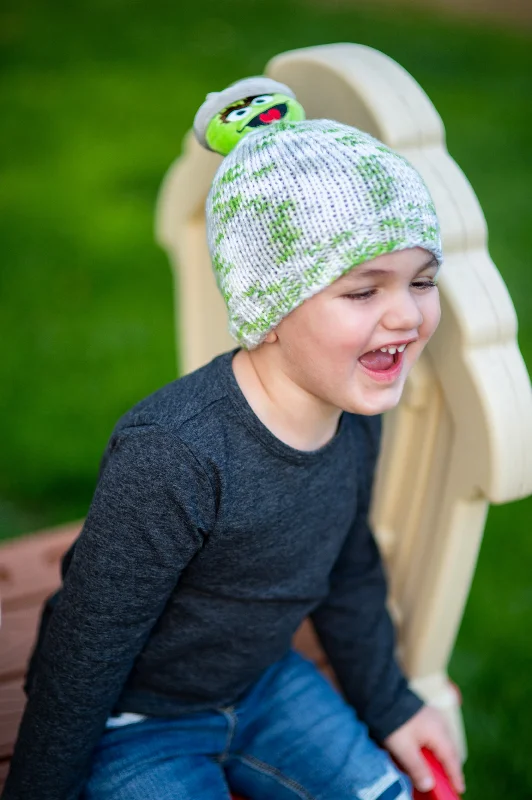 beanies for stylish outdoor wear-  Oscar The Grouch Knit Hat