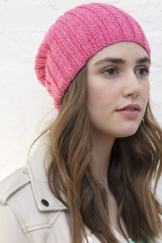 beanies with extra warmth-  Girls Ribbed Hat (Knit)