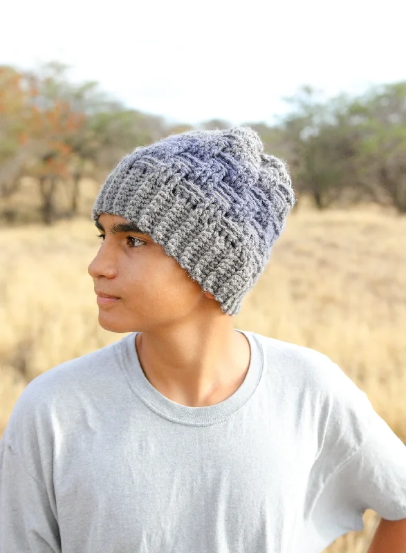 beanies for sports enthusiasts-  Woven Beanie (Crochet)