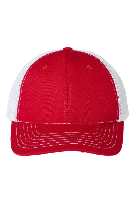 Men's hats for sporting events-mens hats lightweight material-Classic Caps Mens USA Made Snapback Trucker Hat - Red/White