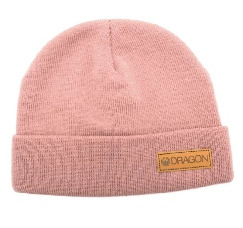 beanies for street style-  Dragon Basic Cuff Beanie - Light Rose