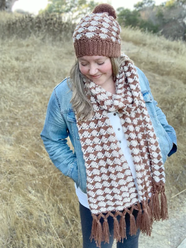 beanies for all-day wear-  Crochet Kit - The Tobyn Hat and Scarf