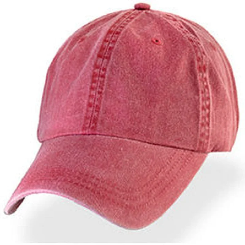 Baseball caps for weekend adventures-Clay Red Weathered - Unstructured Baseball Cap