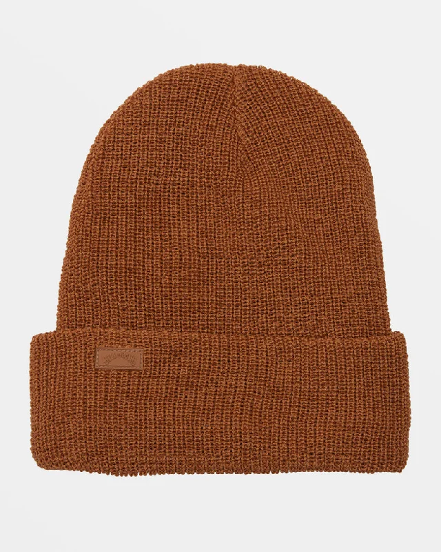 beanies for outdoor activities-  Billabong Roamer 3 Beanie-Sandalwood