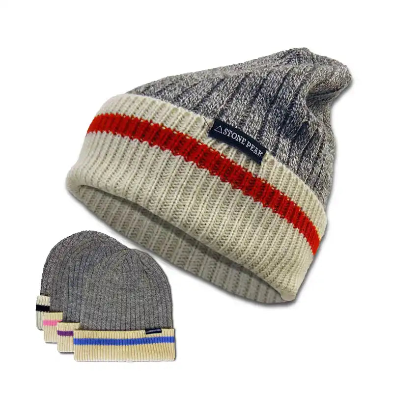 beanies for chilly mornings-  Stone Peak Knit Beanie