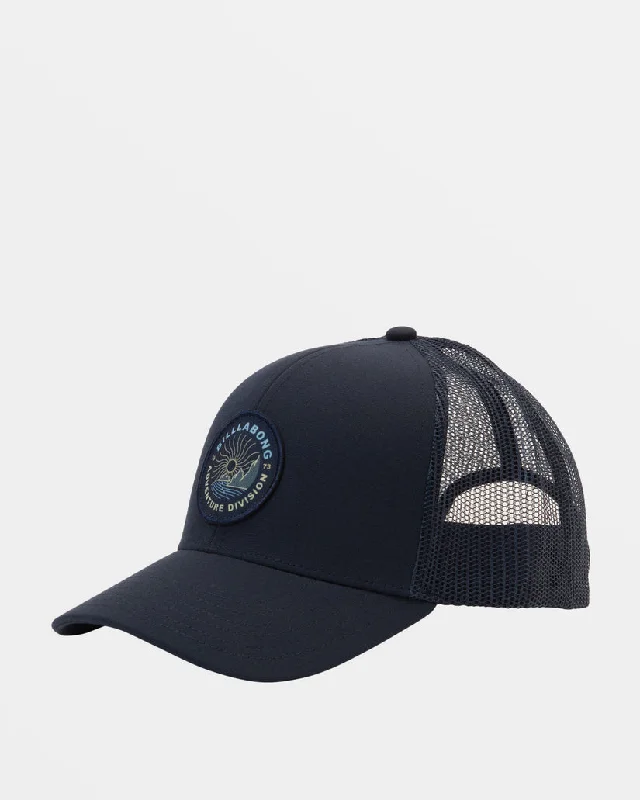 beanies for the fall season-  Billabong Adiv Range Trucker Hat-Dusty Navy