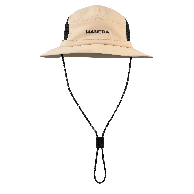 beanies with faux fur-  Manera Bobby 5 Panels Hat-Pale Khaki