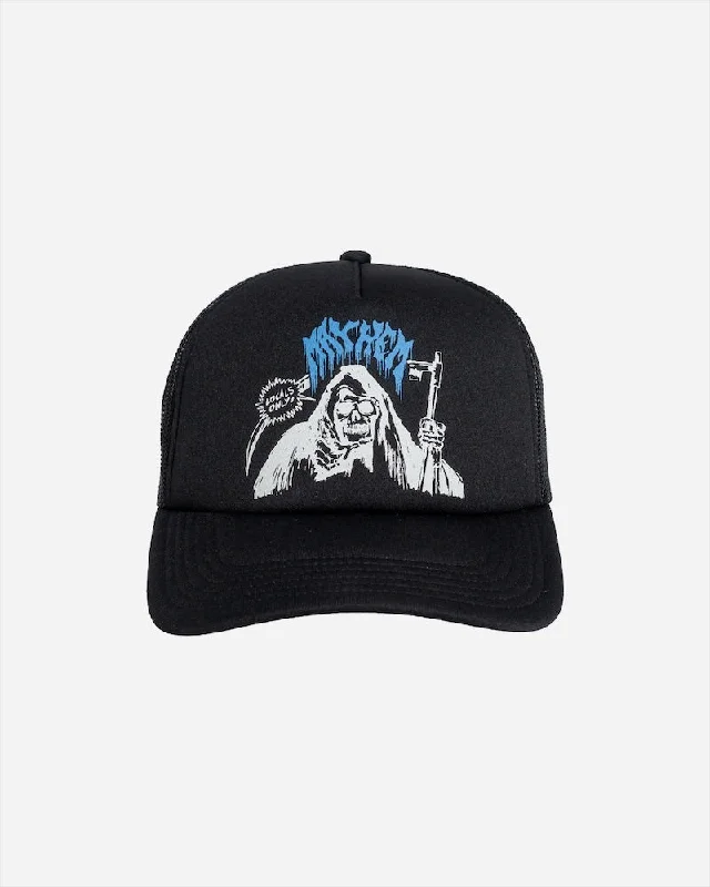 beanies for chilly evenings-  Lost Mayhem Punk Show Trucker Hat-Black