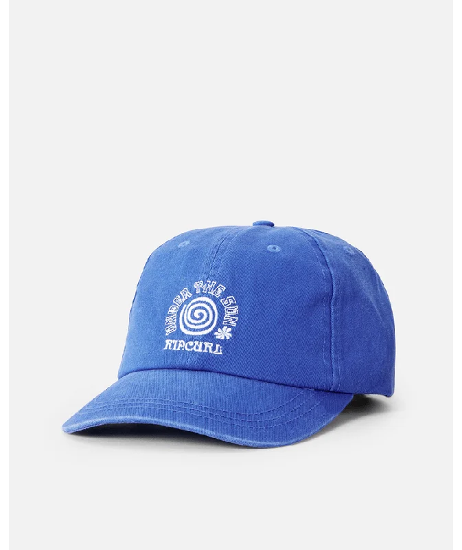 beanies with stylish accents-  Rip Curl Celestial Sun 6 Panel Hat-Blue