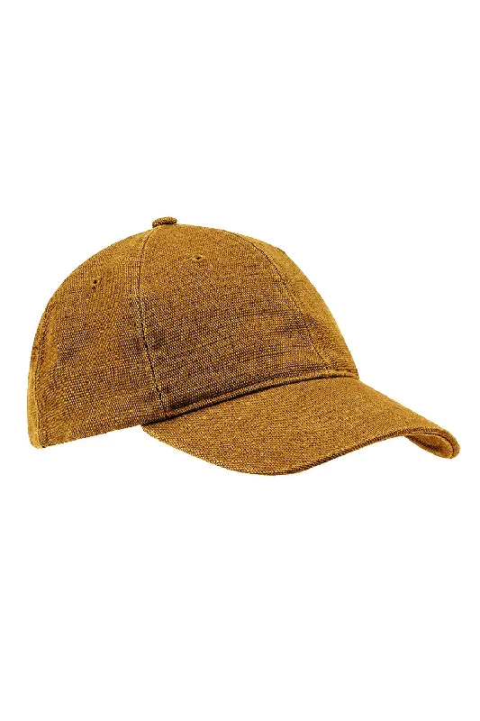 Baseball caps for warm weather-Econscious Mens Washed Hemp Blend Snapback Baseball Hat - Old Gold