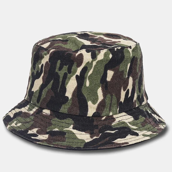 Bucket hats with custom embroidery for personal touch-Unisex Camouflage Bucket Hat