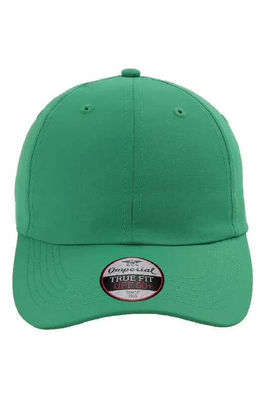 Men's hats for winter adventure wear-mens hats with protective lining-Imperial Mens The Original Performance Moisture Wicking Adjustable Hat - Green