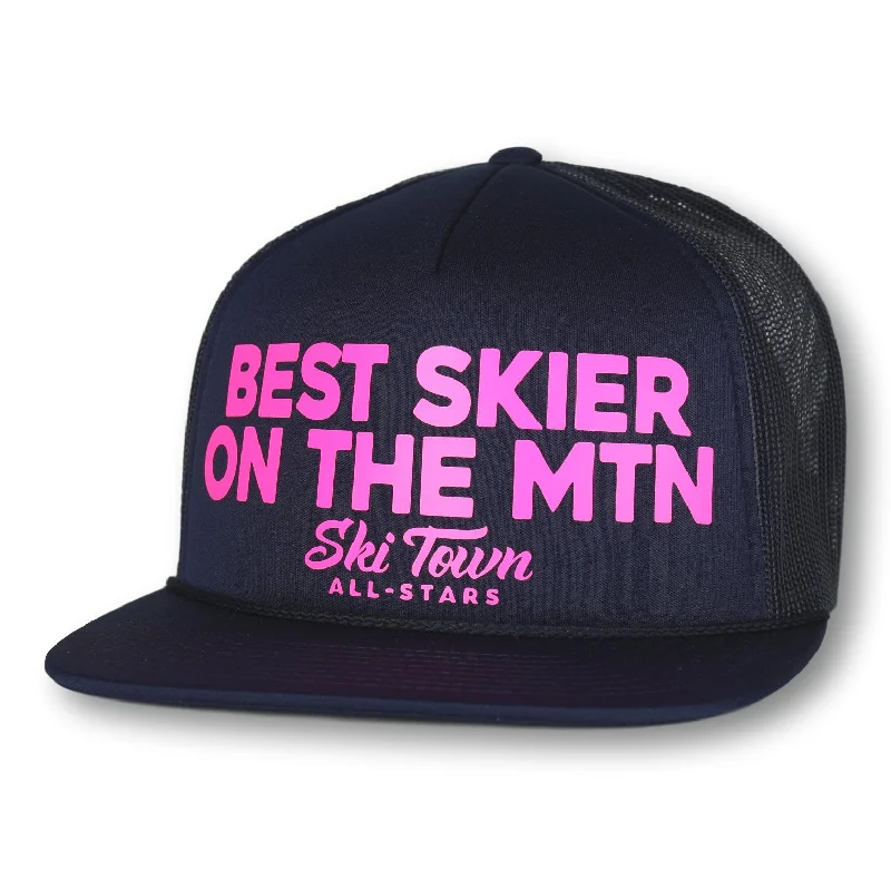 beanies with ventilation-  BEST SKIER ON THE MTN