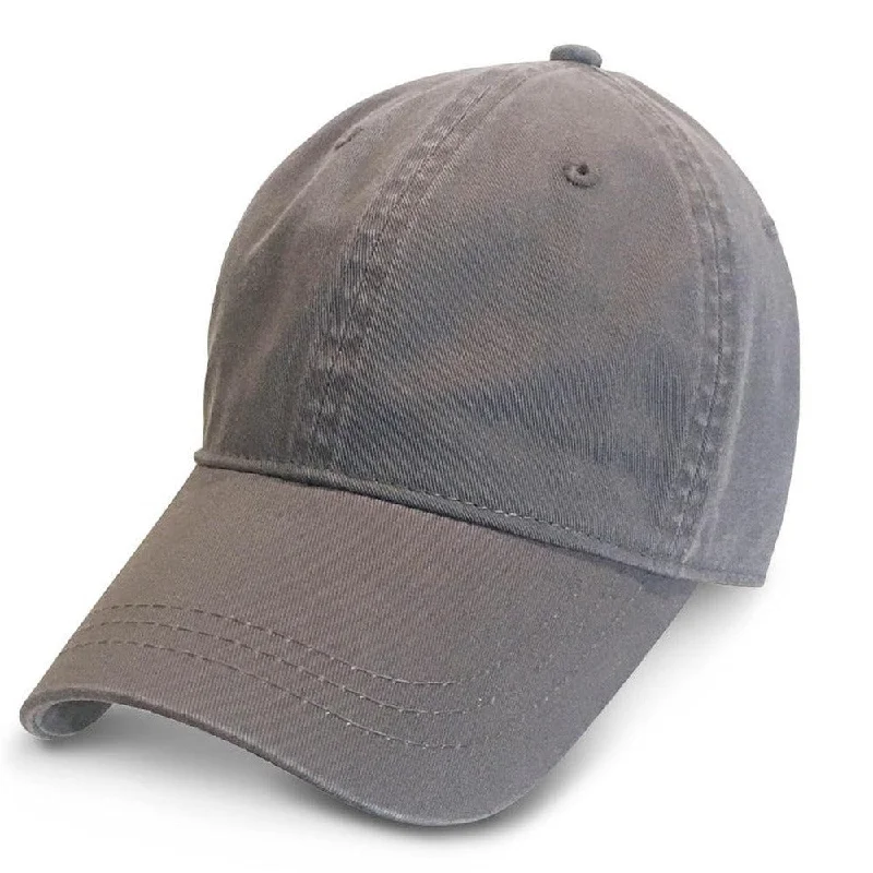 Baseball caps for casual style-Grey Washed - Unstructured Baseball Cap