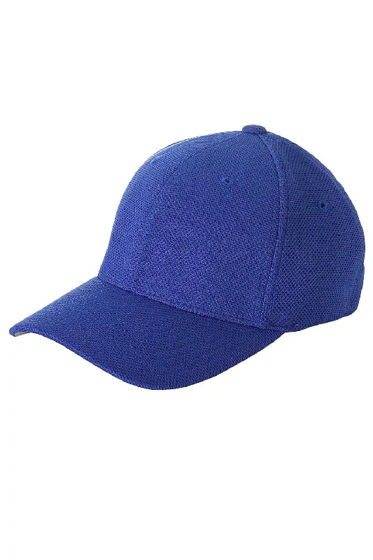 Men's hats for winter-ready travel-mens hats casual cool looks-Flexfit Mens Cool & Dry Moisture Wicking Stretch Fit Hat - Royal Blue