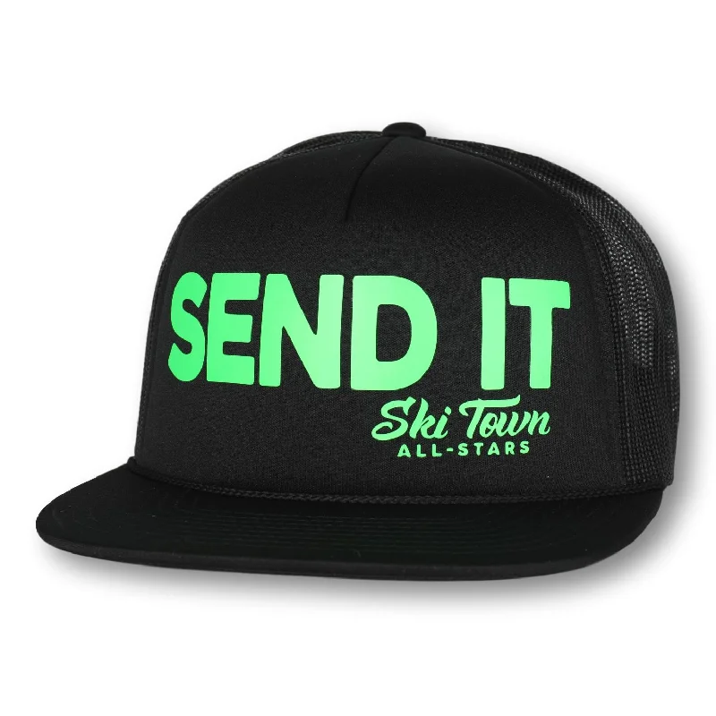 BLACK W/ NEON GREEN LOGO