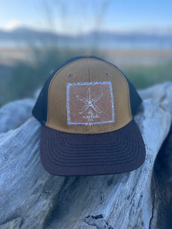 wool beanies for winter-  Kelp / Deer / Black AK Starfish Co. Patch Hat. $38.00