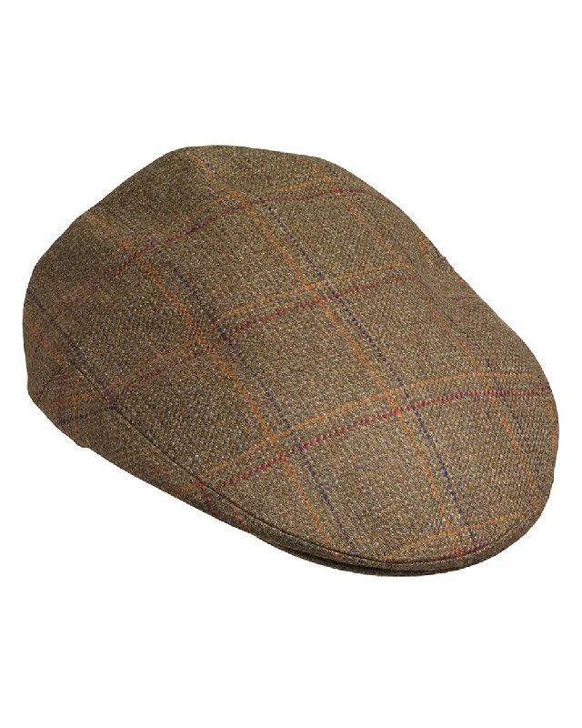 women's vintage-inspired hats for classic fashion-Laksen Woolston Tweed Flat Cap