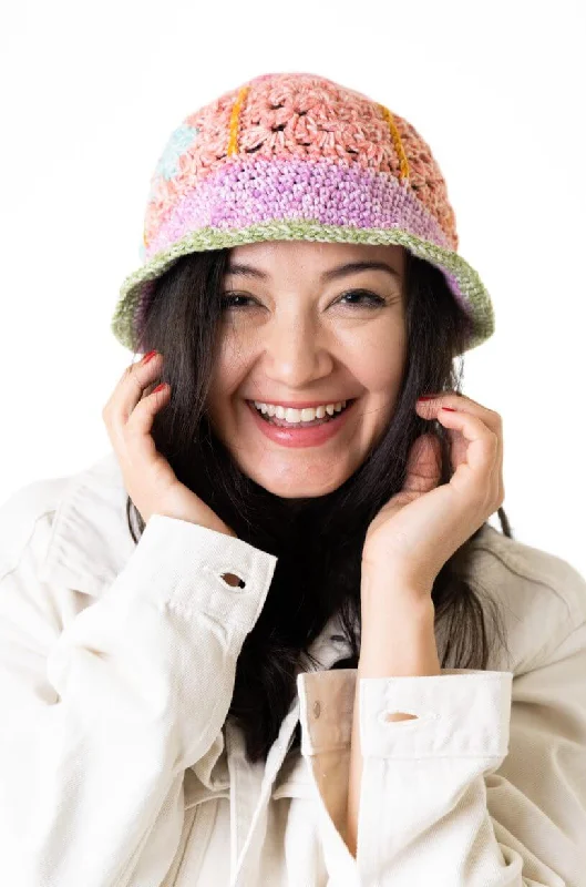 wool beanies for winter-  Granny Squares Hat (Crochet)